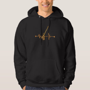 Guitar Player Heartbeat Musical Instrument Guitar Hoodie