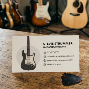 Guitar Player Musician Business Card