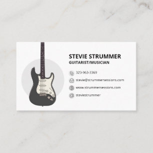 Guitar Player Musician Business Card