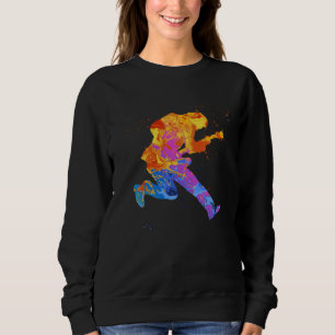 Guitar Player Musician Graphic Music Instrument Gr Sweatshirt