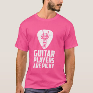 Guitar Players Are Picky Funny Skeleton Hand Bass T-Shirt