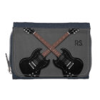 Guitar Players Grey and Black Personalised Wallet