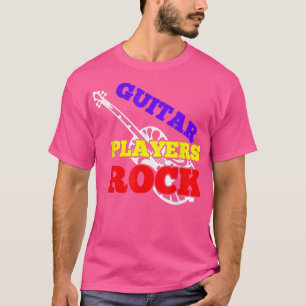 Guitar Players Rock Guitars Music Lover Band Retro T-Shirt