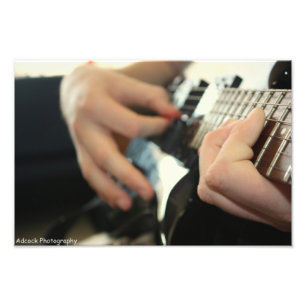 Guitar Playing Photo Print