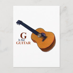 Guitar Postcard