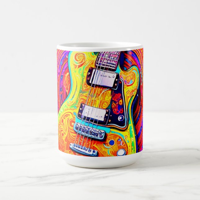 GUITAR PSYCHEDELIC COFFEE MUG (Center)
