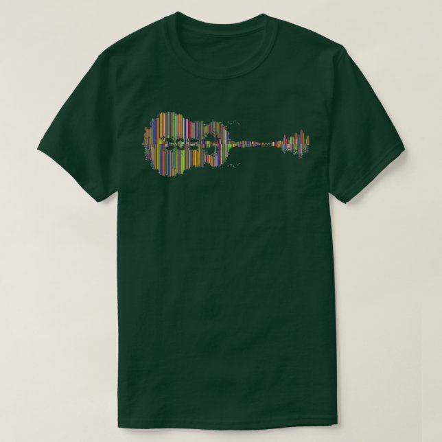 Guitar psychedelic T-Shirt (Design Front)