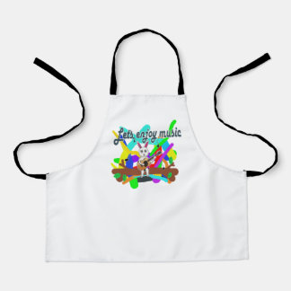 guitar rabbit apron