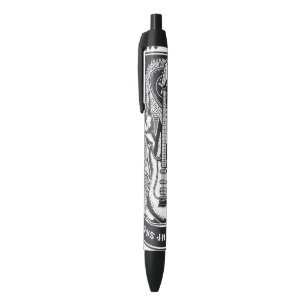 Guitar Rock design Black Ink Pen