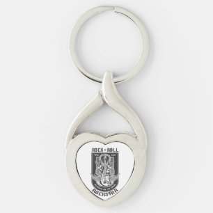 Guitar Rock design Key Ring