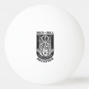 Guitar Rock design Ping Pong Ball