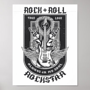 Guitar Rock design Poster