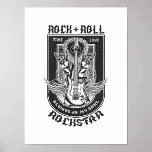 Guitar Rock design Poster