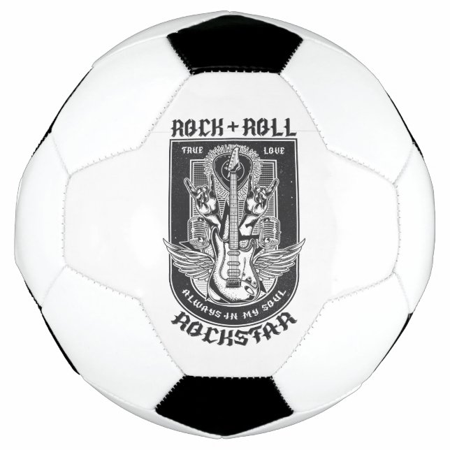 Guitar Rock design Soccer Ball (Front)