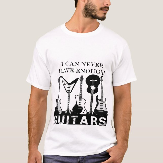 Guitar Rock Music For Guitarists Retro Duo T-Shirt (Front)