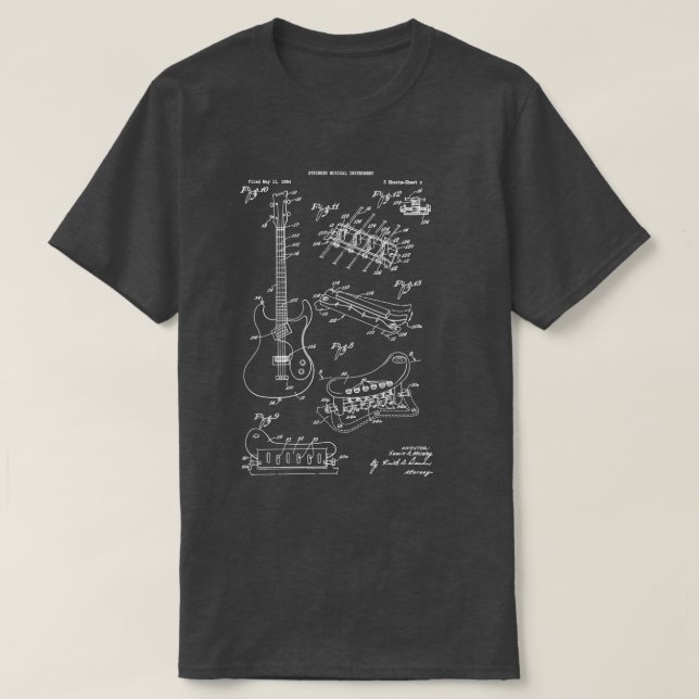 Guitar Rock Music Musician Band  T-Shirt (Design Front)
