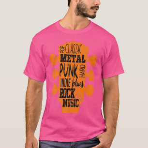 Guitar Rock Music Punk Rock Classic Rocker Guitari T-Shirt