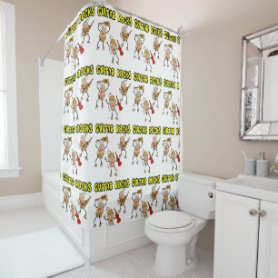 Guitar Rocks Shower Curtain