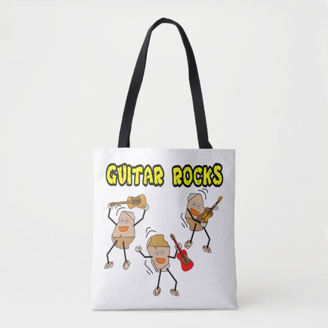 Guitar Rocks Tote Bag (Front)