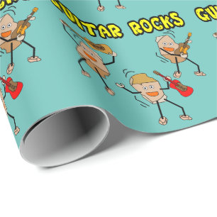 Guitar Rocks Wrapping Paper