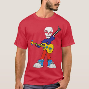 Guitar Rockstar Skeleton I Music I Rock Music  T-Shirt