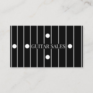 Guitar Sales Modern Ebony Fretboard Style Pro  Business Card