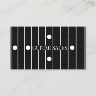 Guitar Sales Modern Rosewood Fretboard Style Pro Business Card