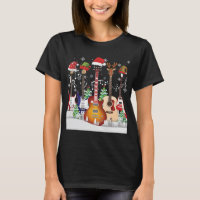 Guitar Santa Hat Elf Christmas Tree Musician Sweat