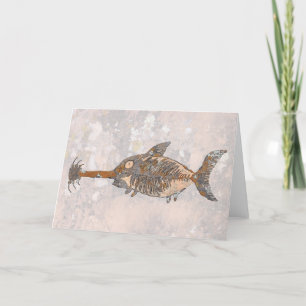 Guitar Shark Fossil Fish Card