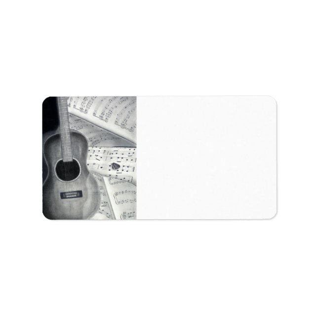 Guitar & Sheet Music Address Labels (Front)