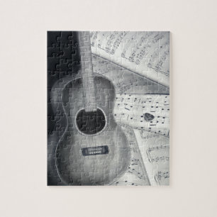 Guitar & Sheet Music Puzzle