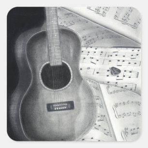 Guitar & Sheet Music Stickers