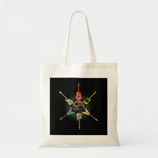 Guitar Shirt. Retro Style, Gift For Guitarist Tote Bag