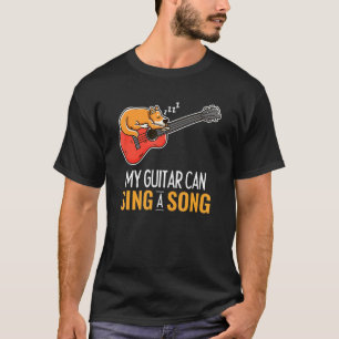 Guitar Sing A Song Corgi Sleeping Acoustic Guitari T-Shirt