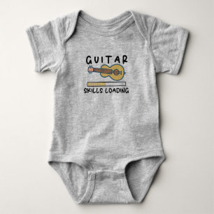 Guitar Skills Loading Musician Baby Funny Guitar Bodysuit