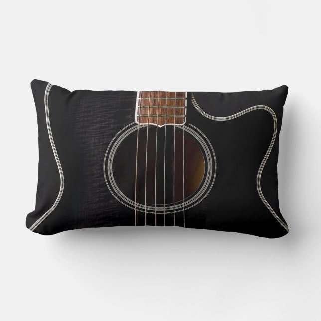 Guitar Soundhole Lumbar Cushion (Front)