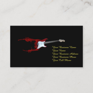 Guitar Splash Business Card
