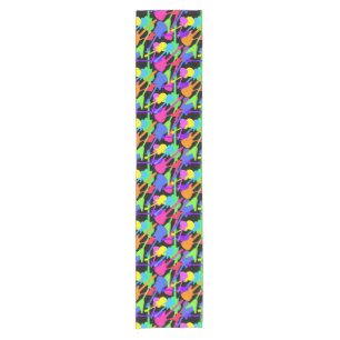 Guitar Splash Pattern Short Table Runner