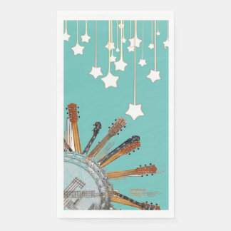 GUITAR STRINGS IN THE SUN NAPKIN