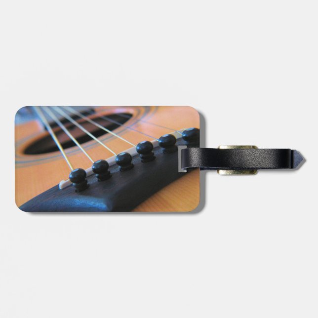 Guitar Strings Luggage or Identification Tag (Back Horizontal)
