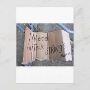 Guitar Strings Postcard
