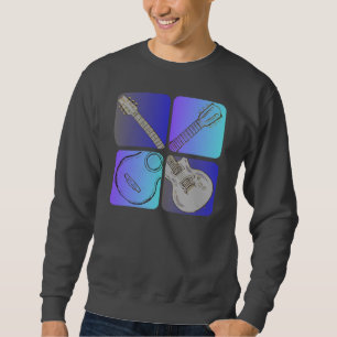 Guitar Style Cool Musician design Sweatshirt