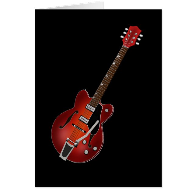 Guitar Sunburst Hollow Body (Front)