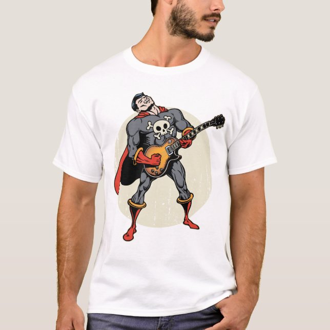 Guitar Superhero T-Shirt (Front)