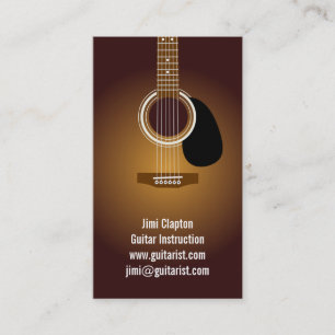 Guitar Teacher Business Card