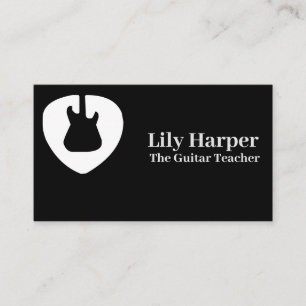 Guitar Teacher   Electric & Acoustic Lessons Busin Calling Card