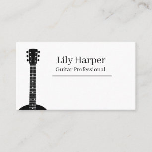 Guitar Teacher Electric & Acoustic Lessons Calling Card