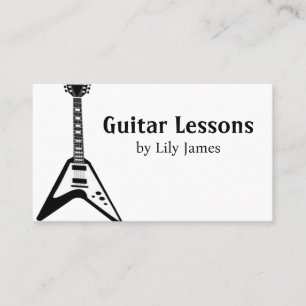Guitar Teacher Electric & Acoustic Lessons Calling Card