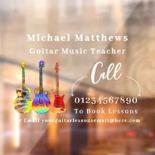 Guitar Teacher Music Lessons Advertising