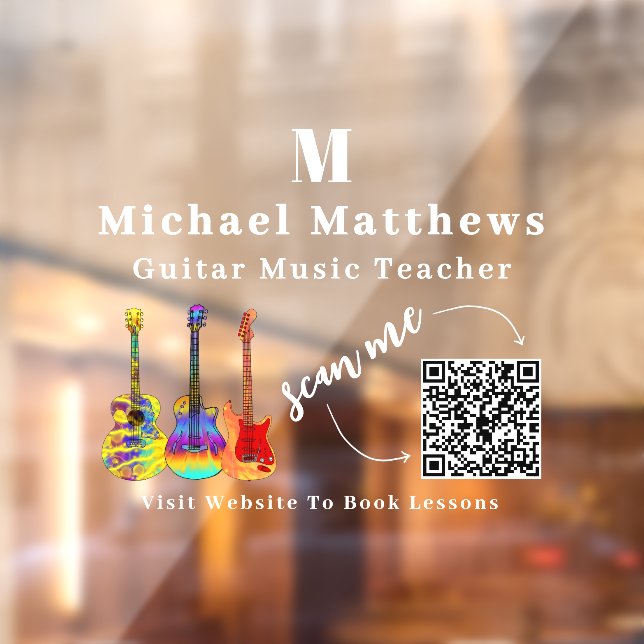 Guitar Teacher Music Lessons QR Code (Sheet 2)